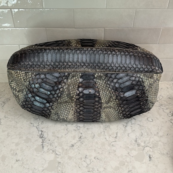 Albert Chloe authentic metallic python bag - Picture 6 of 12